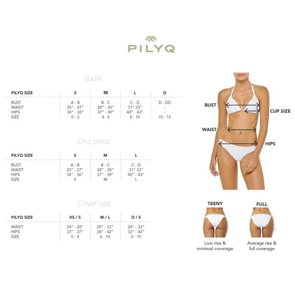 NWT PQ Pilyq Revolve White Pearl Halter Cheeky Bottom Bikini, Size Medium - Picture 7 of 8